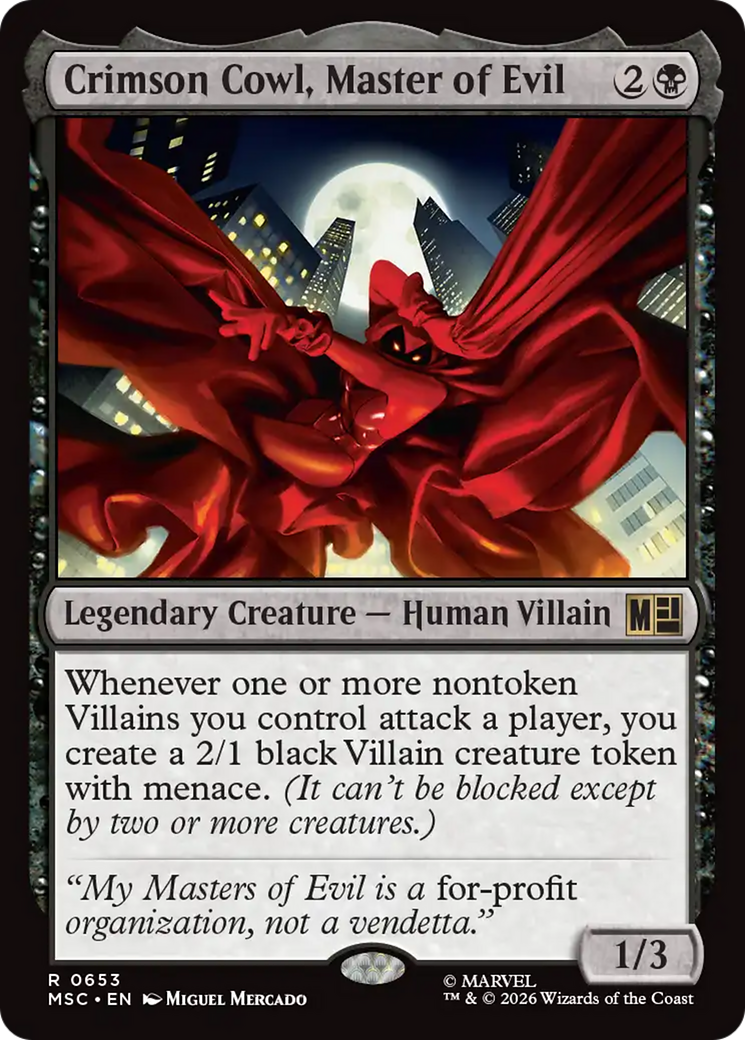 Crimson Cowl, Master of Evil [Marvel Super Heroes Commander] | Card Merchant Takapuna