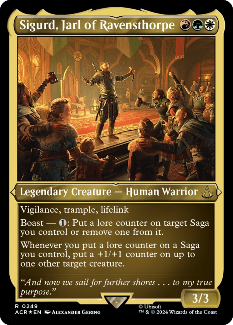 Sigurd, Jarl of Ravensthorpe (Foil Etched) [Assassin's Creed] | Card Merchant Takapuna