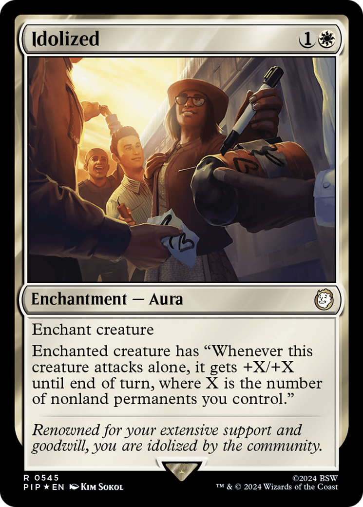 Idolized (Surge Foil) [Fallout] | Card Merchant Takapuna