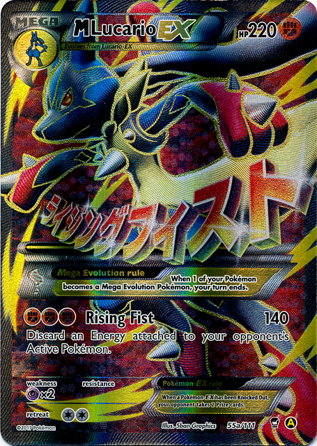 M Lucario EX (55a/111) (Alternate Art Promo) [XY: Furious Fists] | Card Merchant Takapuna