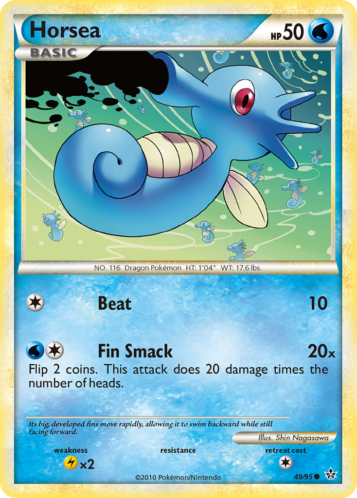 Horsea (49/95) [HeartGold & SoulSilver: Unleashed] | Card Merchant Takapuna