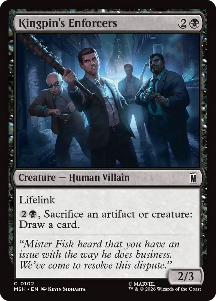 Kingpin's Enforcers [Marvel Super Heroes] | Card Merchant Takapuna