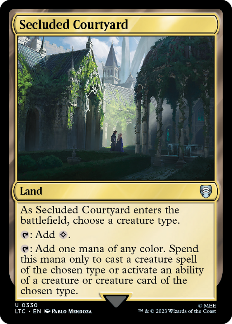 Secluded Courtyard [The Lord of the Rings: Tales of Middle-Earth Commander] | Card Merchant Takapuna