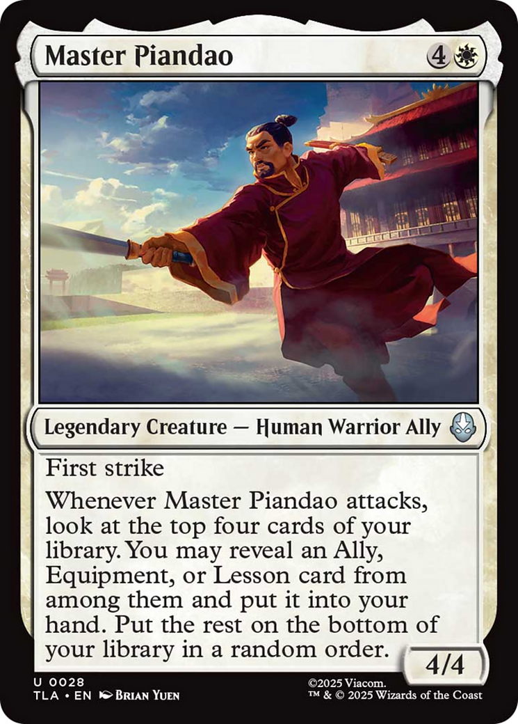 Master Piandao [Avatar: The Last Airbender] | Card Merchant Takapuna