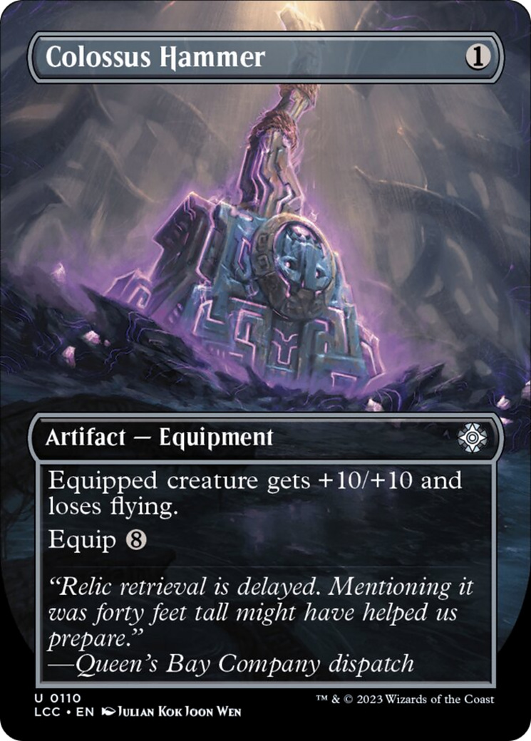 Colossus Hammer (Borderless) [The Lost Caverns of Ixalan Commander] | Card Merchant Takapuna