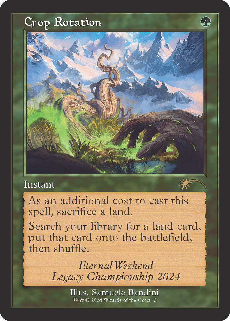 Crop Rotation (Retro Frame) (Eternal Weekend 2024 Promo) [Eternal Weekend] | Card Merchant Takapuna