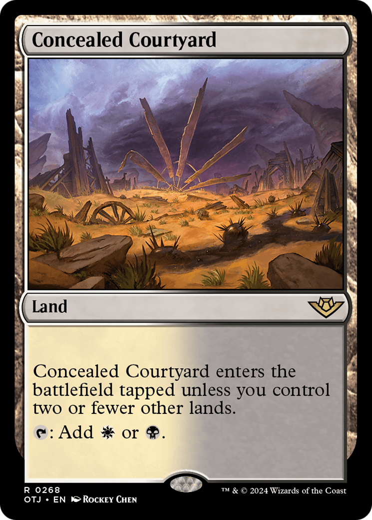 Concealed Courtyard [Outlaws of Thunder Junction] | Card Merchant Takapuna