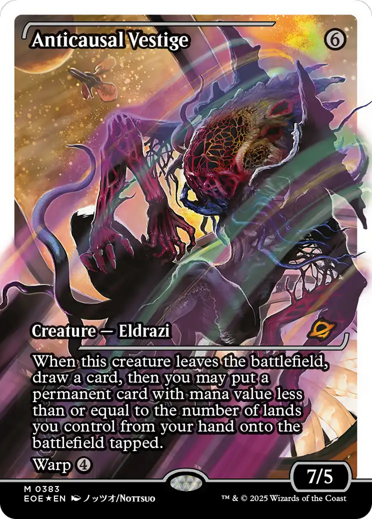 Anticausal Vestige (Showcase) (Fracture Foil) [Edge of Eternities] | Card Merchant Takapuna
