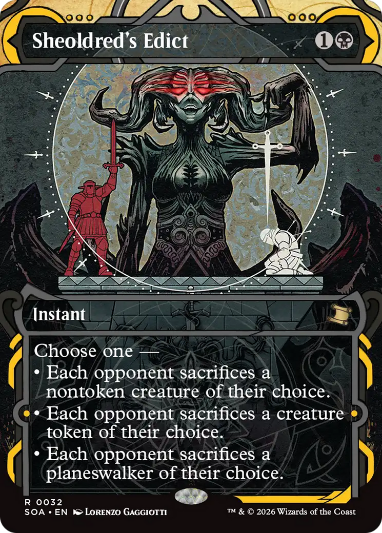 Sheoldred's Edict [Secrets of Strixhaven: Mystical Archive] | Card Merchant Takapuna