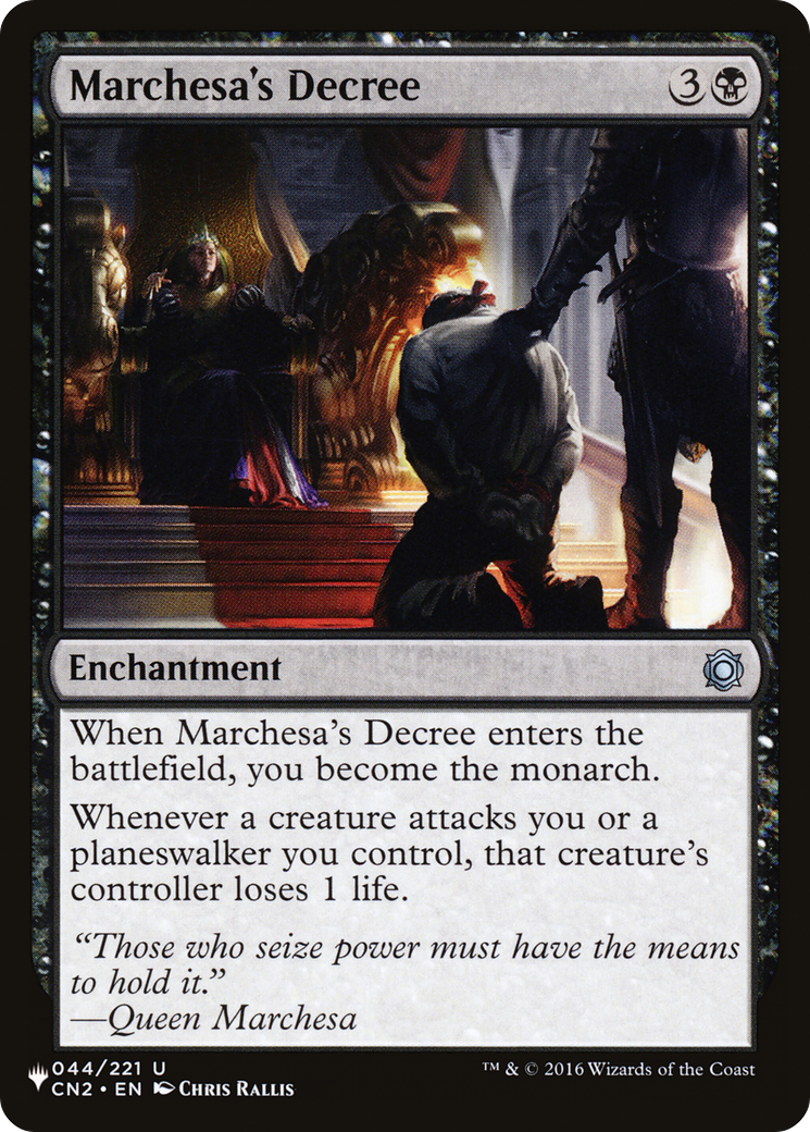 Marchesa's Decree [The List] | Card Merchant Takapuna