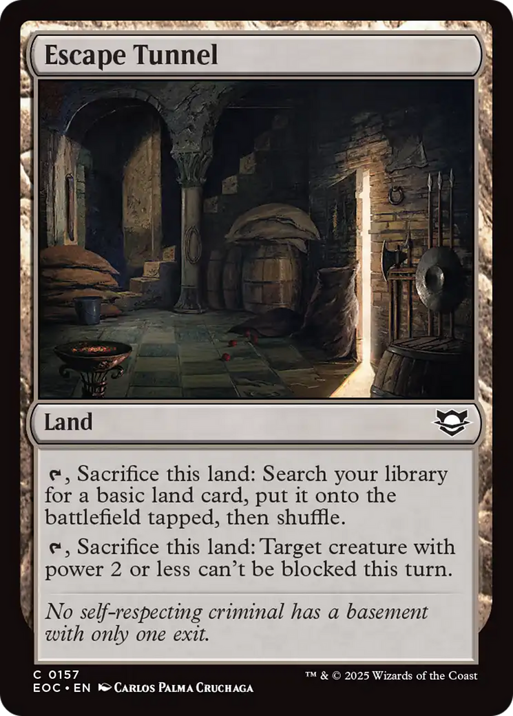 Escape Tunnel [Edge of Eternities Commander] | Card Merchant Takapuna