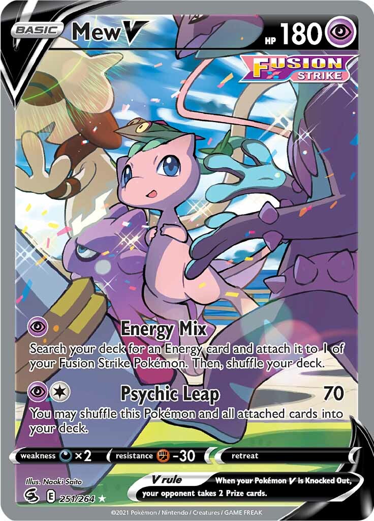 Mew V (251/264) [Sword & Shield: Fusion Strike] | Card Merchant Takapuna