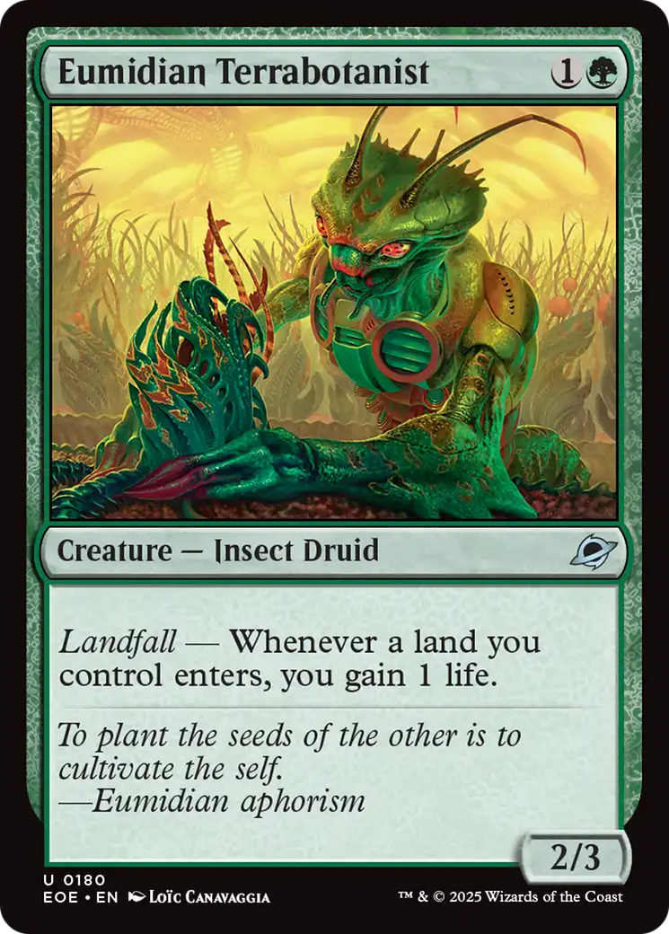 Eumidian Terrabotanist [Edge of Eternities] | Card Merchant Takapuna