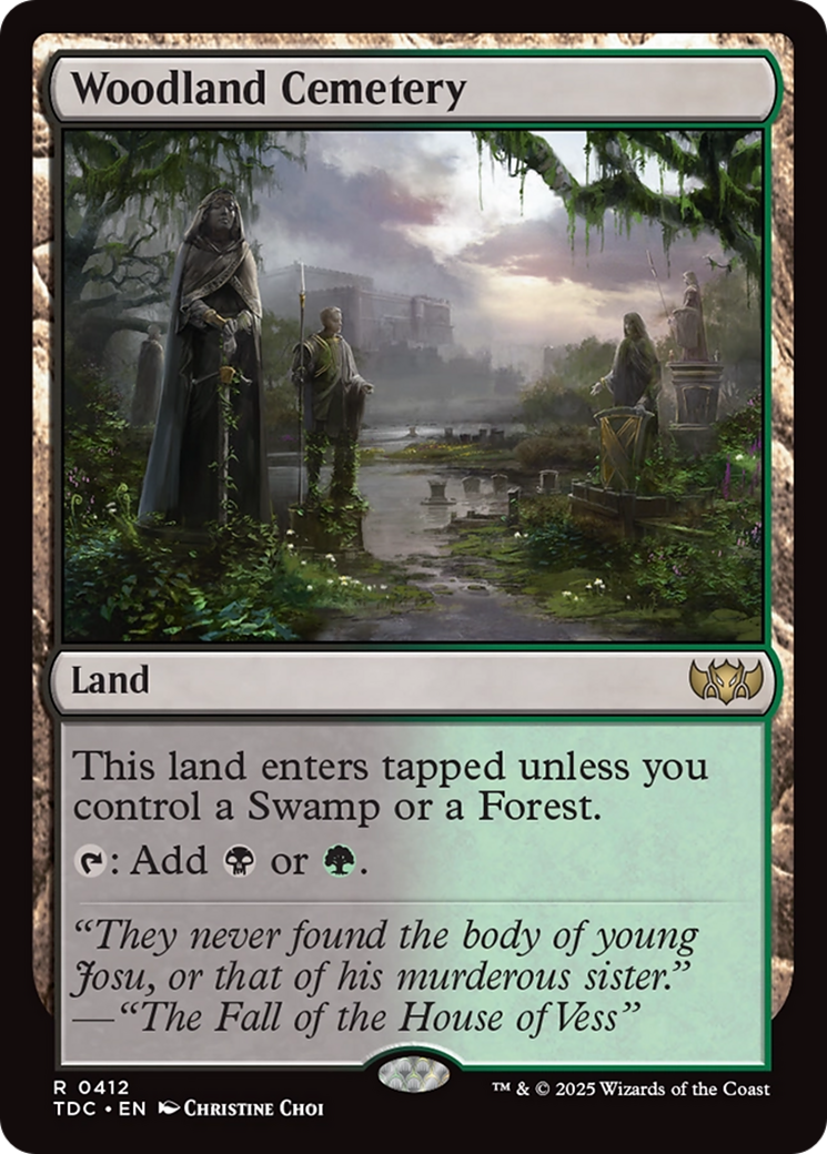 Woodland Cemetery [Tarkir: Dragonstorm Commander] | Card Merchant Takapuna