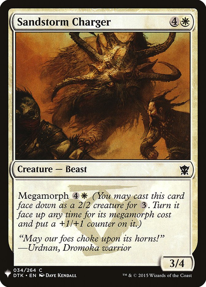 Sandstorm Charger [Mystery Booster] | Card Merchant Takapuna
