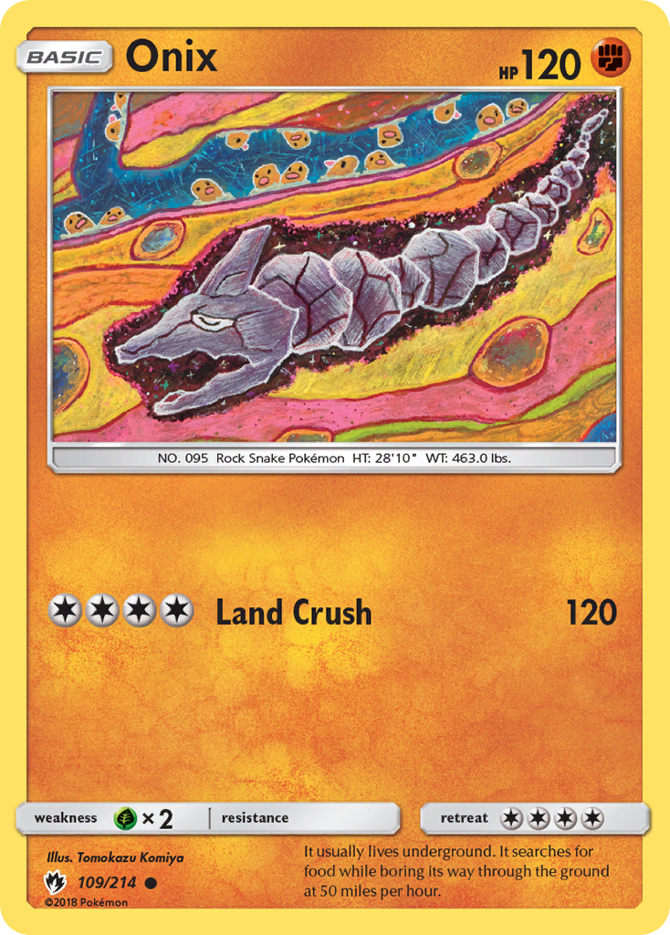 Onix (109/214) [Sun & Moon: Lost Thunder] | Card Merchant Takapuna