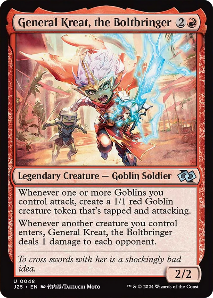 General Kreat, the Boltbringer (Anime) [Foundations Jumpstart] | Card Merchant Takapuna