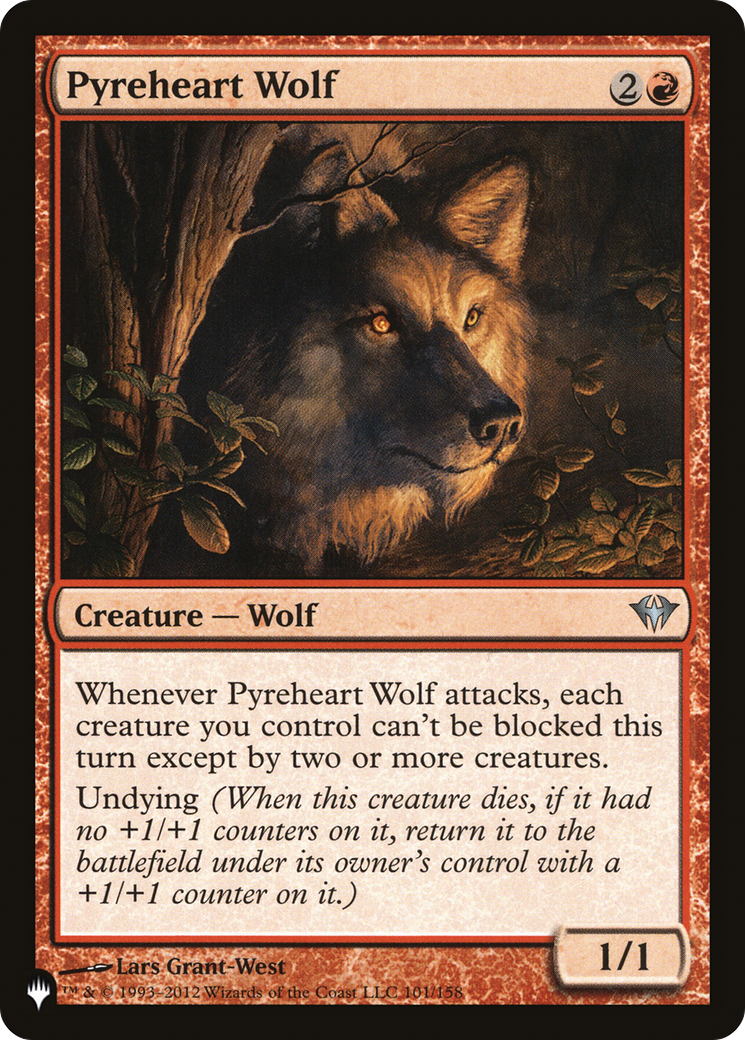 Pyreheart Wolf [The List] | Card Merchant Takapuna