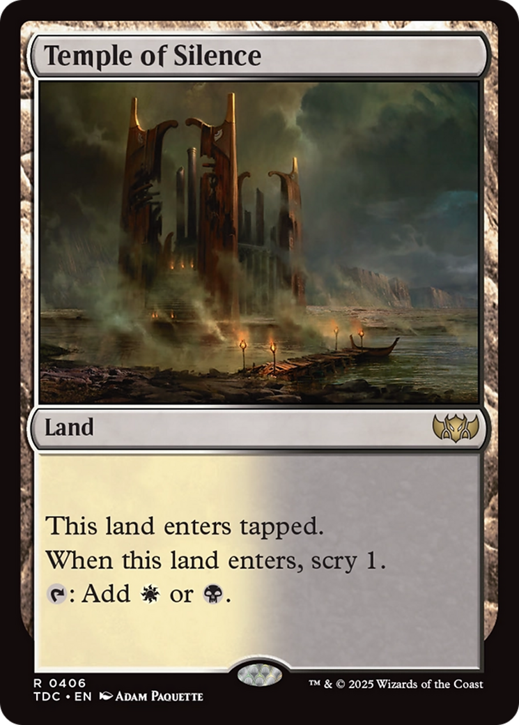 Temple of Silence [Tarkir: Dragonstorm Commander] | Card Merchant Takapuna