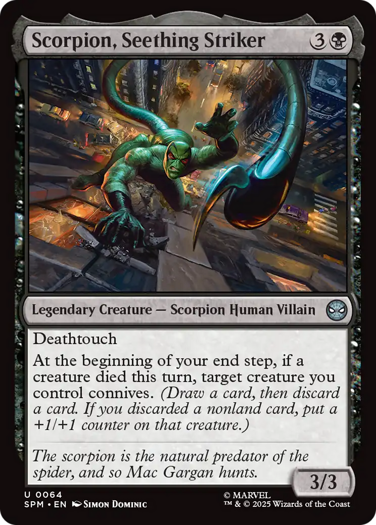 Scorpion, Seething Striker [Marvel's Spider-Man] | Card Merchant Takapuna