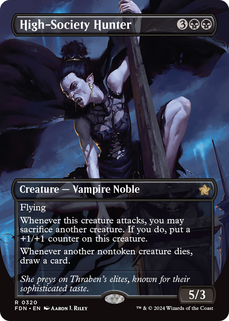 High-Society Hunter (Borderless) [Foundations] | Card Merchant Takapuna