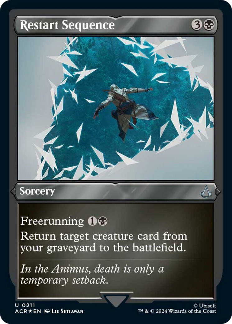 Restart Sequence (Foil Etched) [Assassin's Creed] | Card Merchant Takapuna