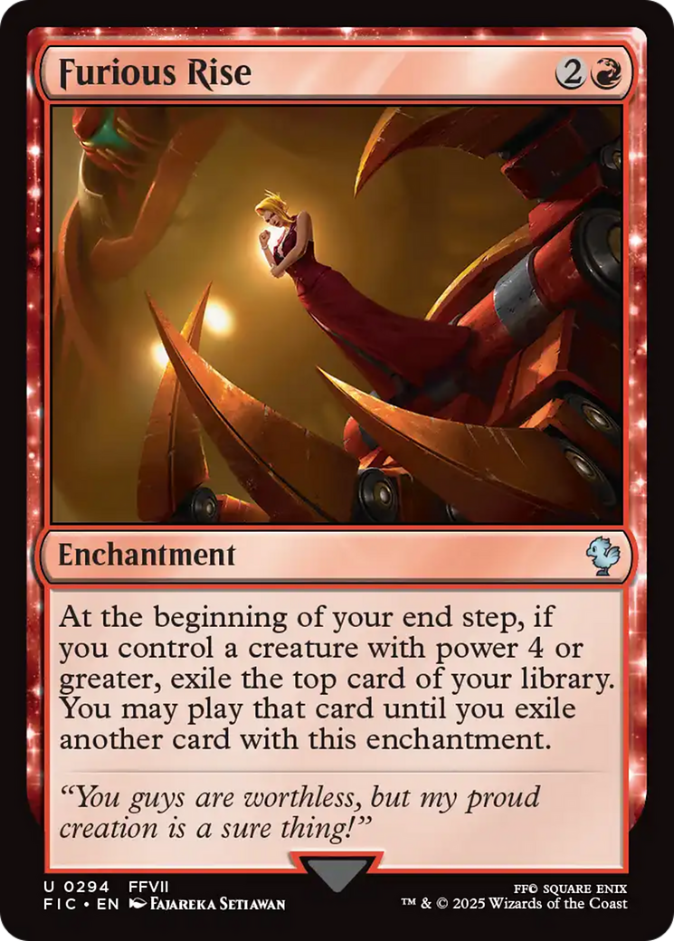 Furious Rise [FINAL FANTASY Commander] | Card Merchant Takapuna
