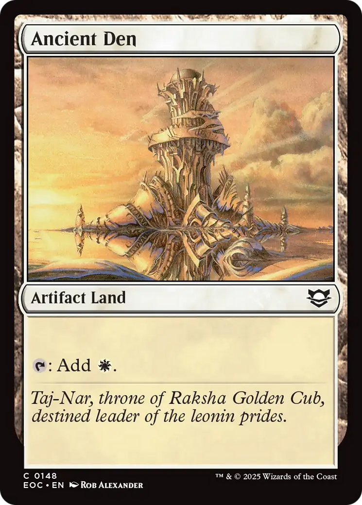 Ancient Den [Edge of Eternities Commander] | Card Merchant Takapuna