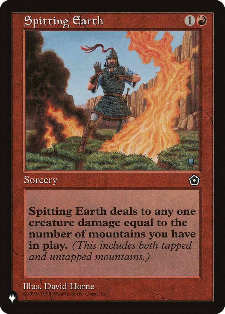 Spitting Earth [The List] | Card Merchant Takapuna