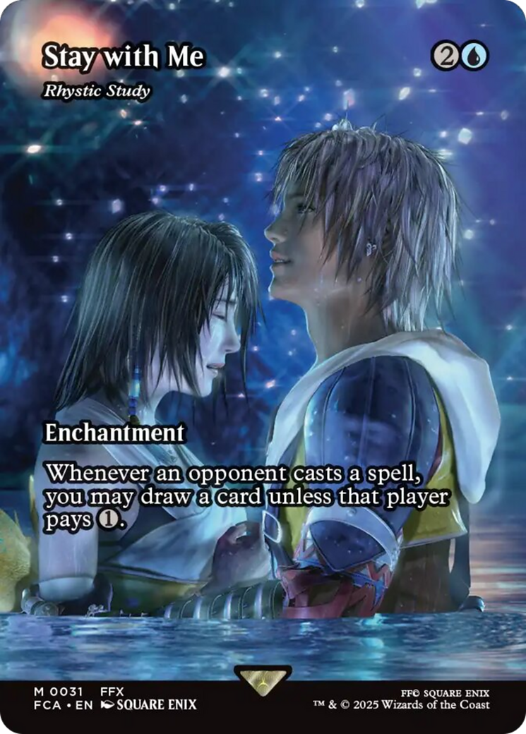 Stay with Me - Rhystic Study (Showcase) [FINAL FANTASY : Through the Ages] | Card Merchant Takapuna