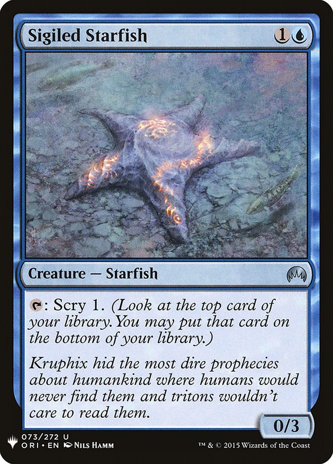 Sigiled Starfish [Mystery Booster] | Card Merchant Takapuna
