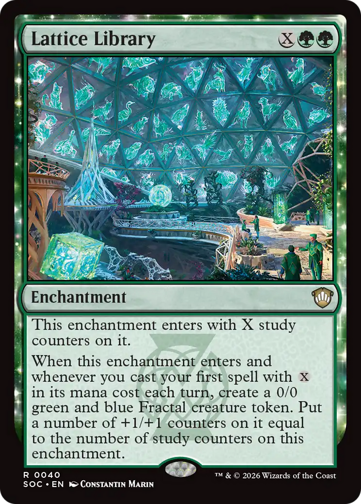 Lattice Library [Secrets of Strixhaven Commander] | Card Merchant Takapuna
