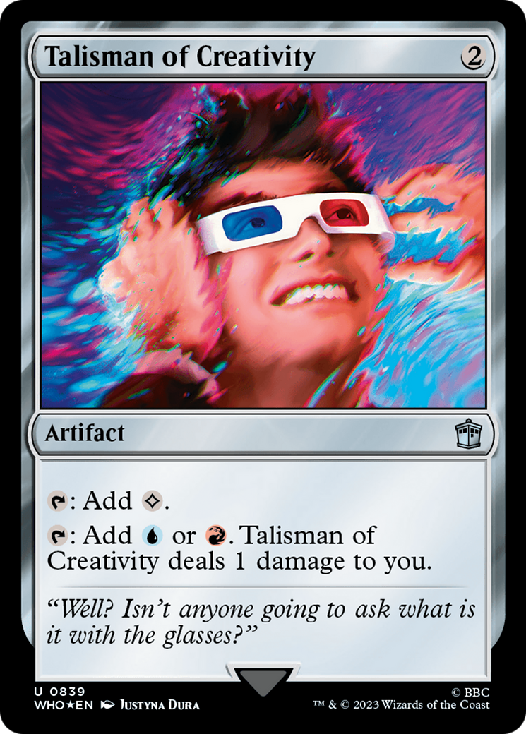 Talisman of Creativity (Surge Foil) [Doctor Who] | Card Merchant Takapuna