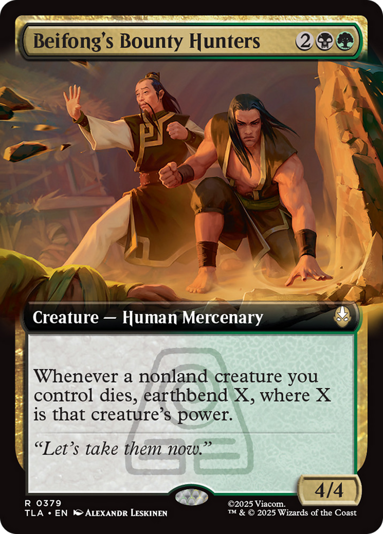 Beifong's Bounty Hunters (Extended Art) [Avatar: The Last Airbender] | Card Merchant Takapuna