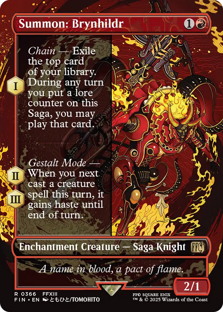 Summon: Brynhildr (Borderless) [FINAL FANTASY] | Card Merchant Takapuna