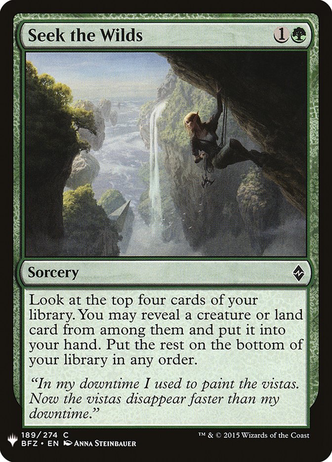 Seek the Wilds [Mystery Booster] | Card Merchant Takapuna