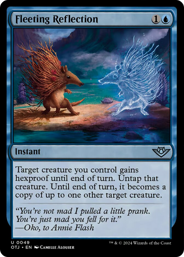 Fleeting Reflection [Outlaws of Thunder Junction] | Card Merchant Takapuna