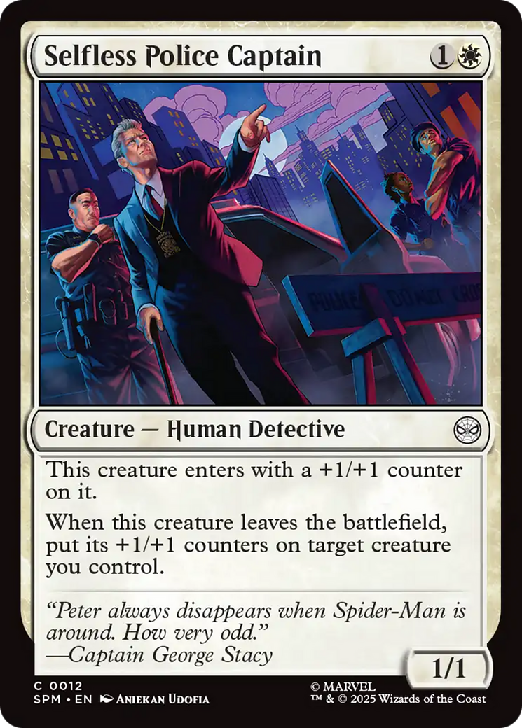 Selfless Police Captain [Marvel's Spider-Man] | Card Merchant Takapuna