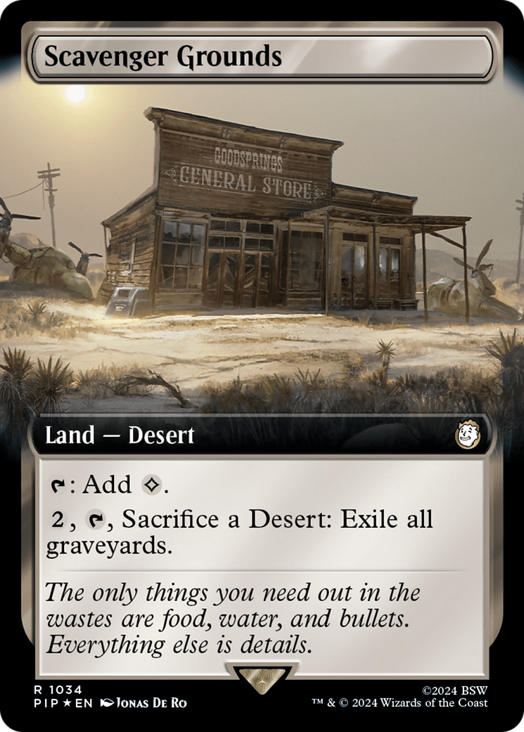 Scavenger Grounds (Extended Art) (Surge Foil) [Fallout] | Card Merchant Takapuna