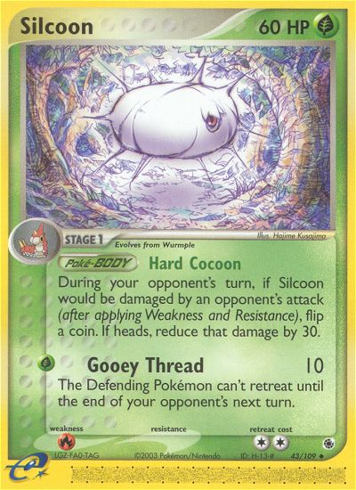 Silcoon (43/109) [EX: Ruby & Sapphire] | Card Merchant Takapuna