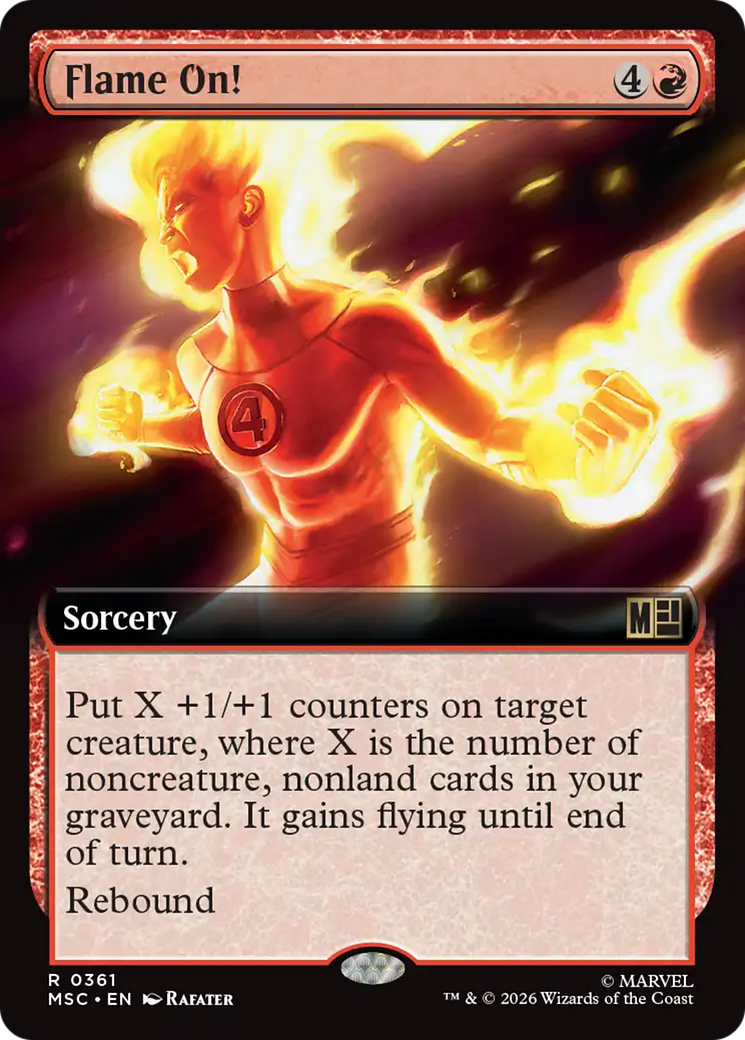 Flame On! (Extended Art) [Marvel Super Heroes Commander] | Card Merchant Takapuna