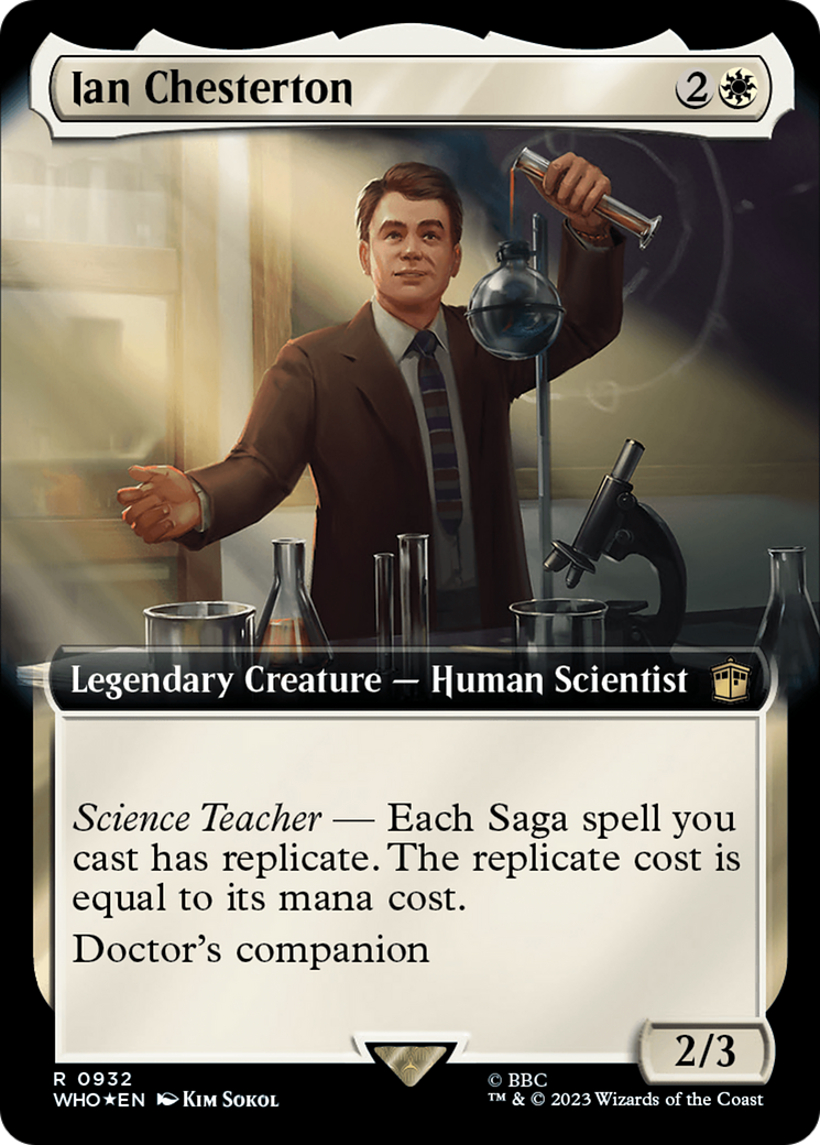 Ian Chesterton (Extended Art) (Surge Foil) [Doctor Who] | Card Merchant Takapuna