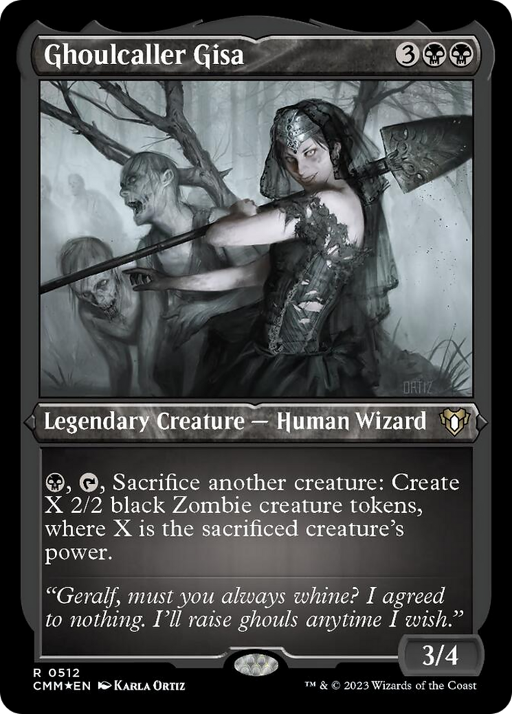 Ghoulcaller Gisa (Foil Etched) [Commander Masters] | Card Merchant Takapuna