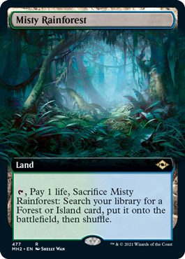 Misty Rainforest (Extended Art) [Modern Horizons 2] | Card Merchant Takapuna