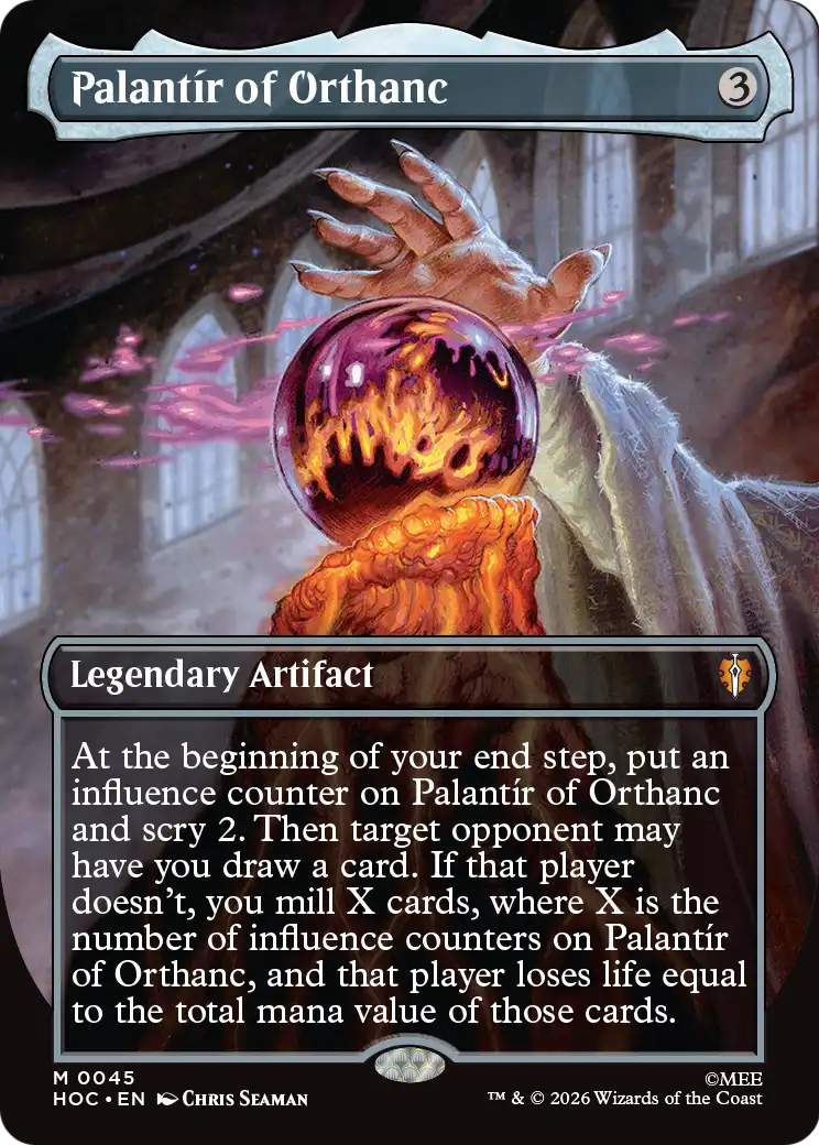 Palantir of Orthanc (Borderless) [The Hobbit: Eternal-Legal] | Card Merchant Takapuna