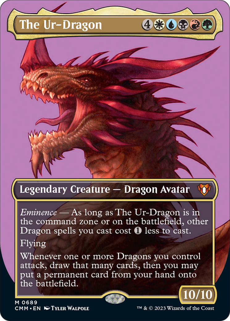 The Ur-Dragon (Borderless Profile) [Commander Masters] | Card Merchant Takapuna