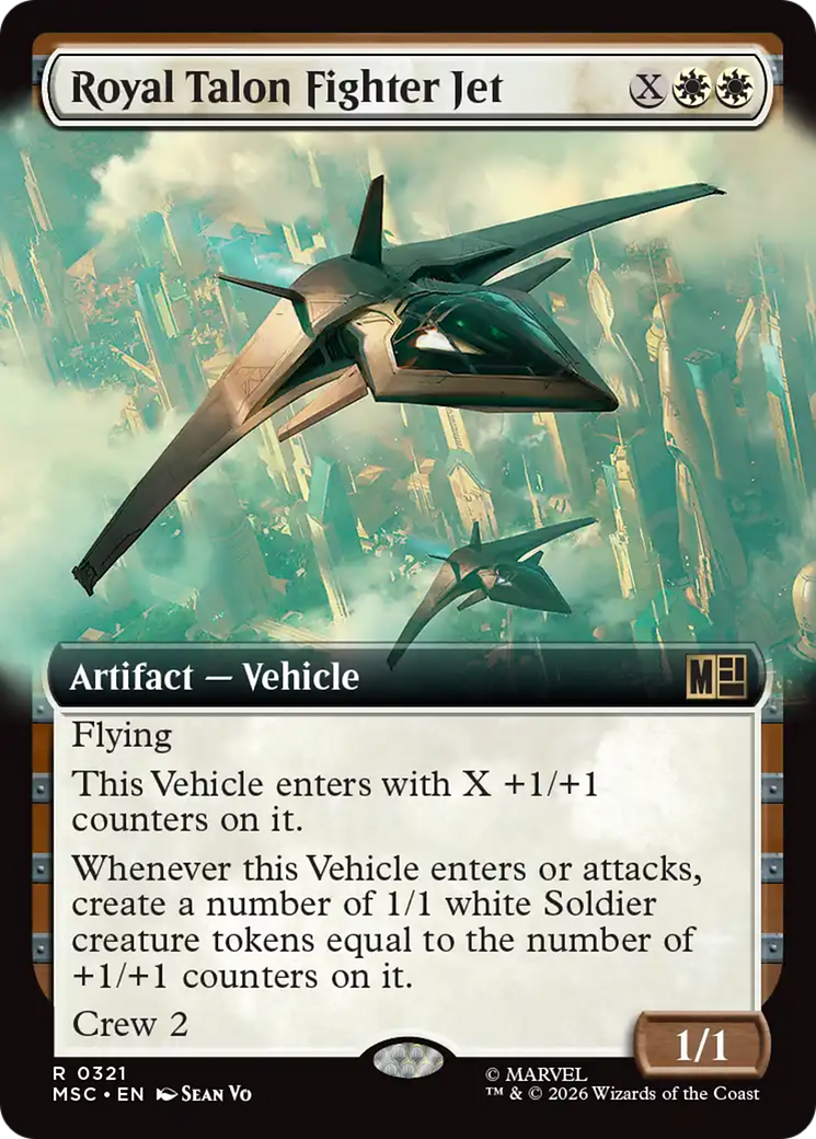 Royal Talon Fighter Jet (Extended Art) [Marvel Super Heroes Commander] | Card Merchant Takapuna