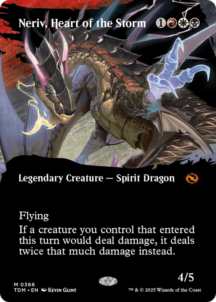 Neriv, Heart of the Storm (Borderless) [Tarkir: Dragonstorm] | Card Merchant Takapuna