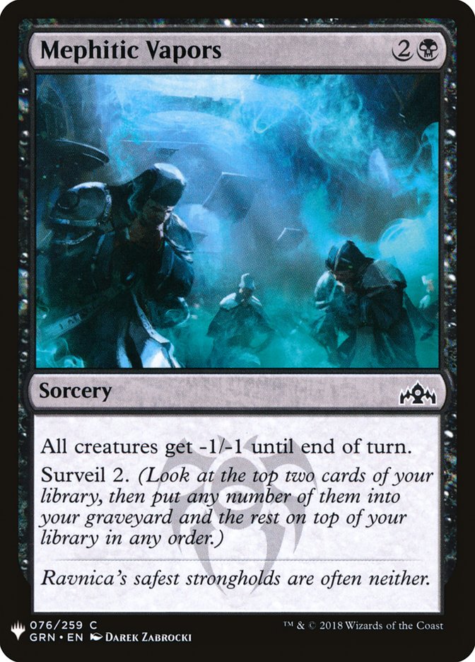 Mephitic Vapors [Mystery Booster] | Card Merchant Takapuna