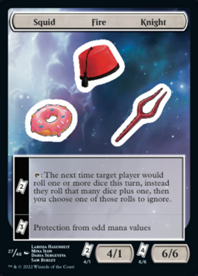 Squid Fire Knight [Unfinity Stickers] | Card Merchant Takapuna